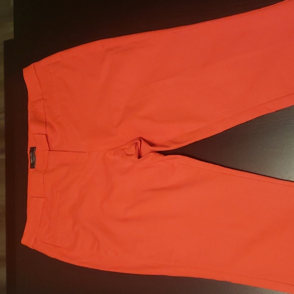 RW&CO Coral Colored Ankle Slim Pant - Picture 1 of 8